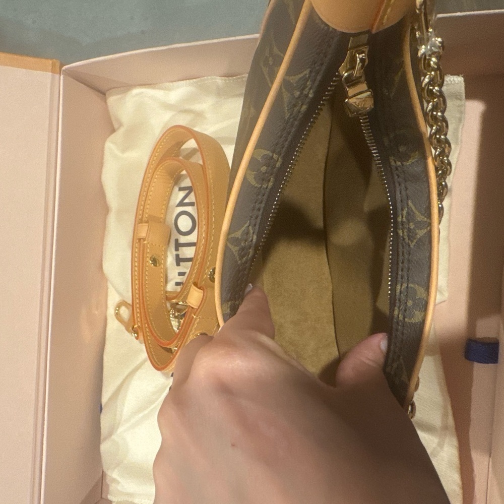 Louis Vuitton Brown and Tan Monogram Shoulder Bag NEVER WORN